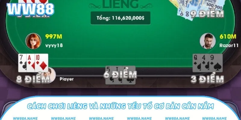 Cách chơi Liêng và những yếu tố cơ bản cần nắm