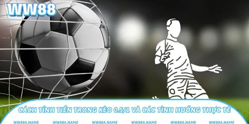 Cách tính tiền trong kèo 0.5/1 và các tình huống thực tế
