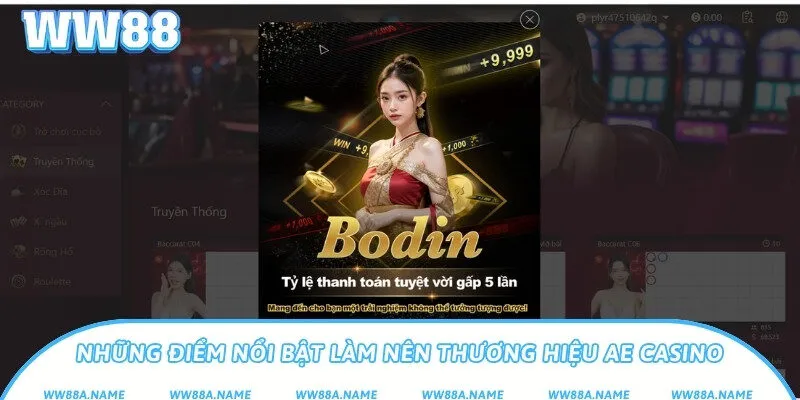 Những điểm nổi bật làm nên thương hiệu AE Casino